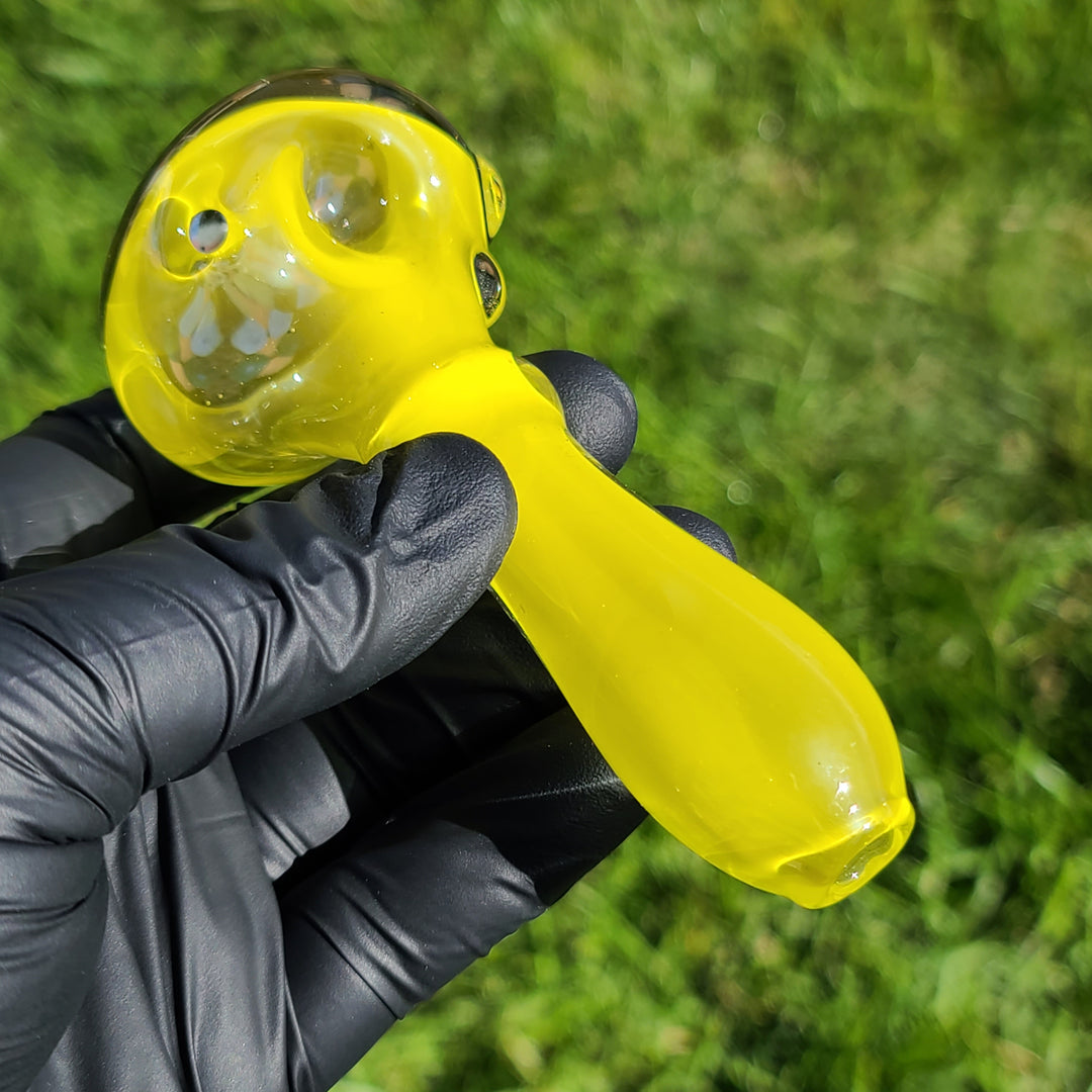 Yellow Filla Spoon Glass Pipe TG   