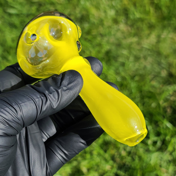 Yellow Filla Spoon Glass Pipe TG   