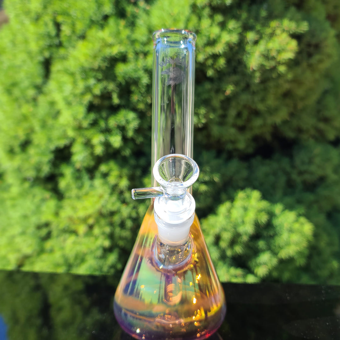 Raven Fumed Beaker Bong Glass Pipe Raven Glass   