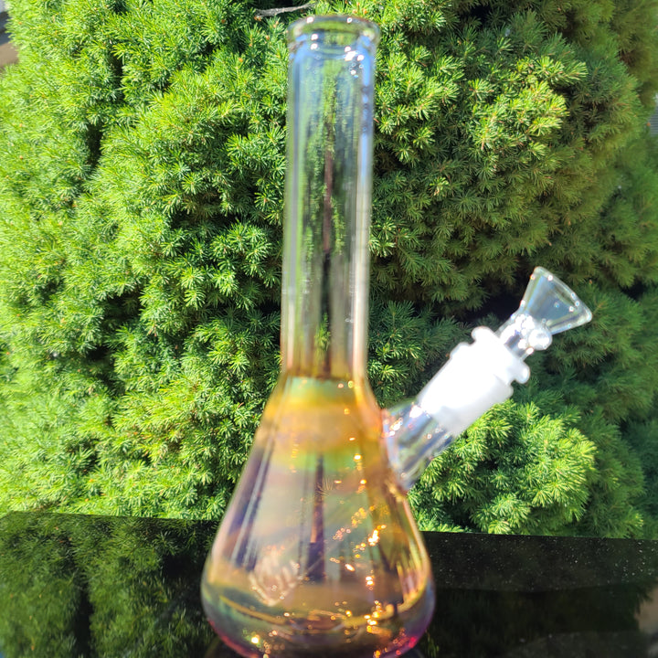 Raven Fumed Beaker Bong Glass Pipe Raven Glass   