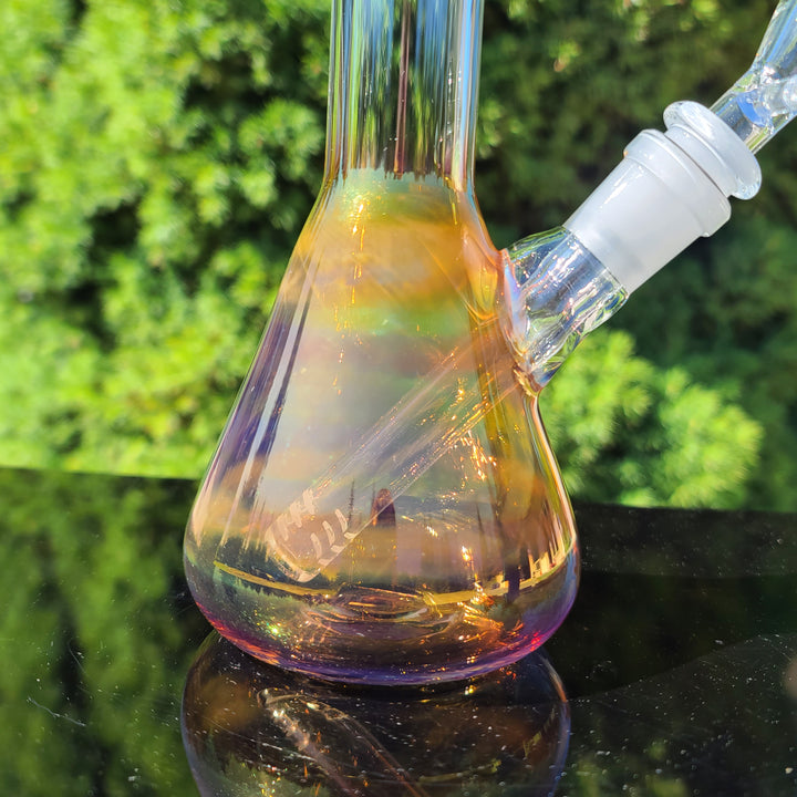 Raven Fumed Beaker Bong Glass Pipe Raven Glass   