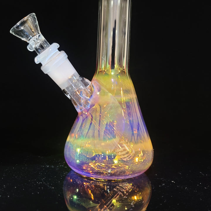 Raven Fumed Beaker Bong Glass Pipe Raven Glass   