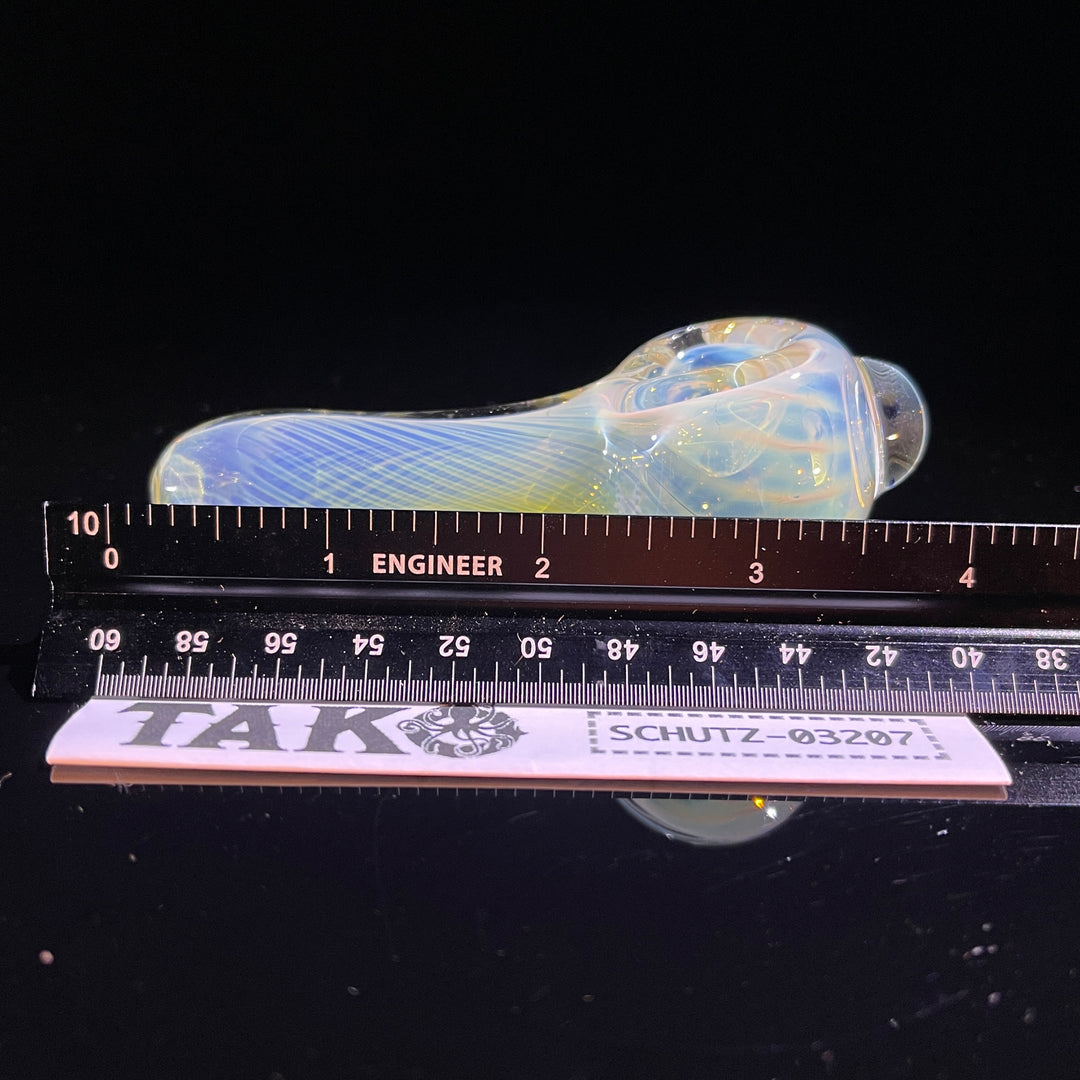 Scalloped Fumed Spoon Glass Pipe Schutz Glass   