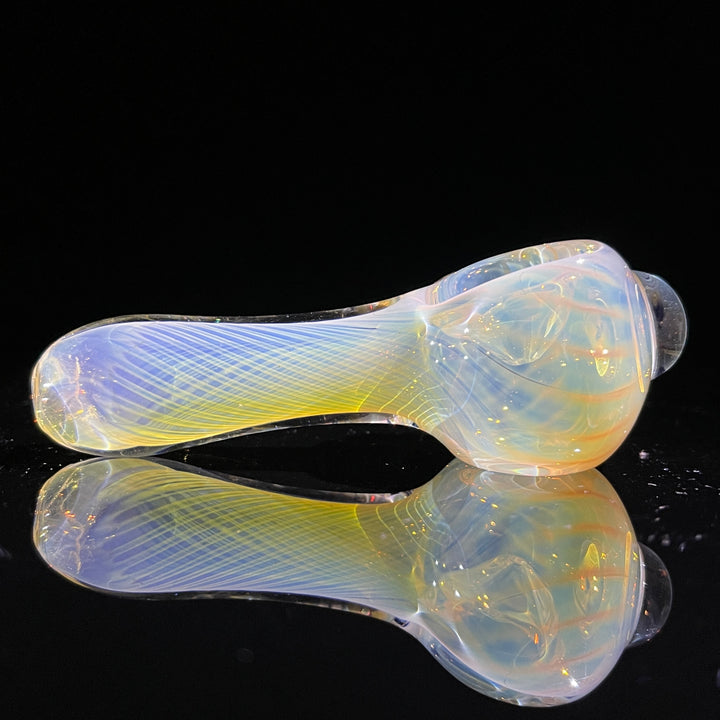 Scalloped Fumed Spoon Glass Pipe Schutz Glass   