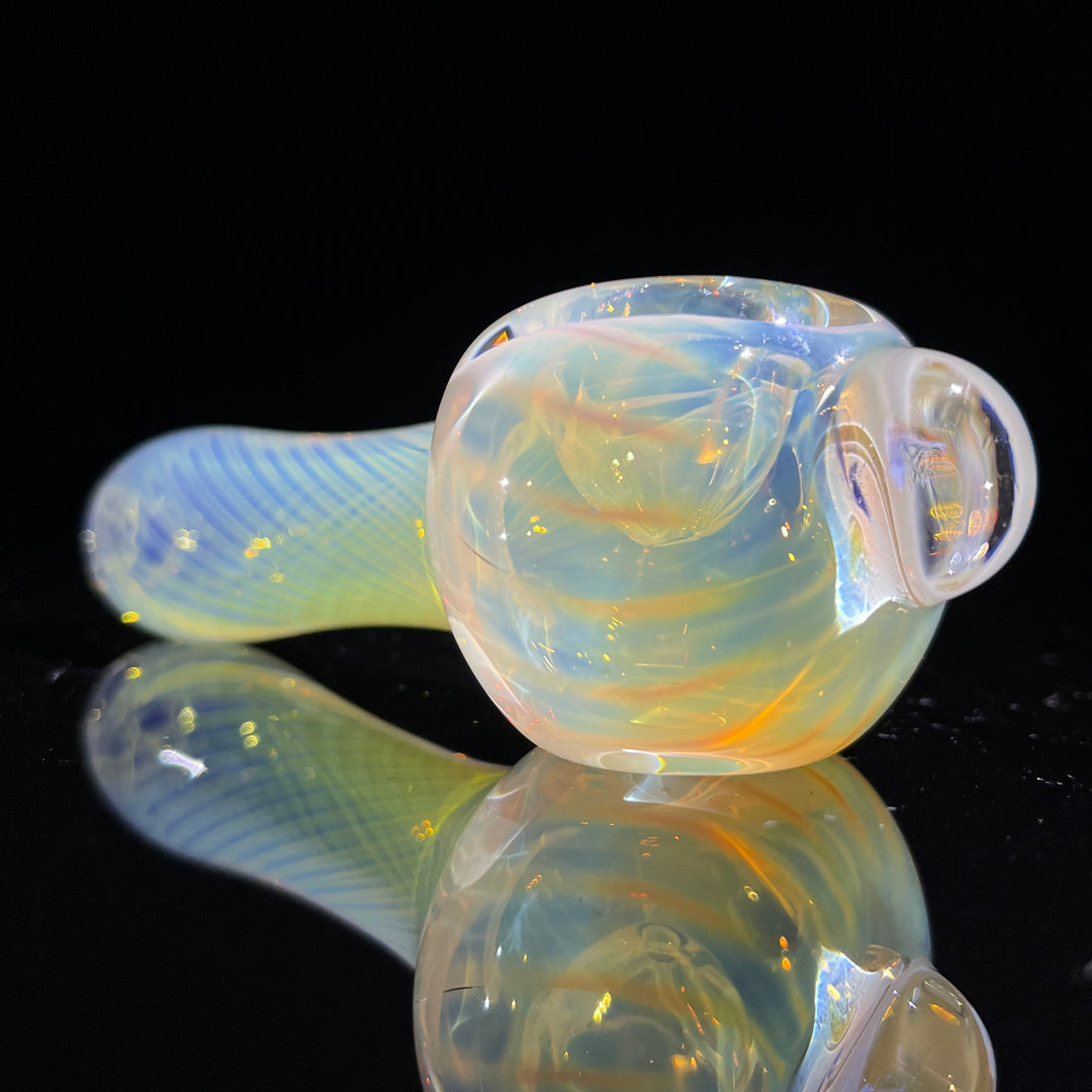 Scalloped Fumed Spoon Glass Pipe Schutz Glass   