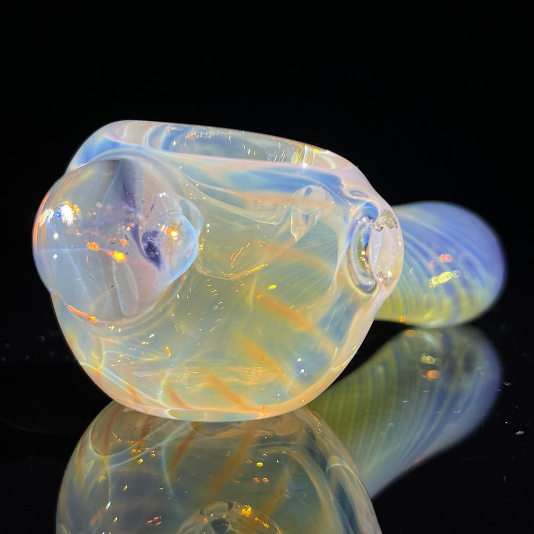 Scalloped Fumed Spoon Glass Pipe Schutz Glass   