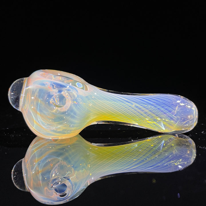 Scalloped Fumed Spoon Glass Pipe Schutz Glass   