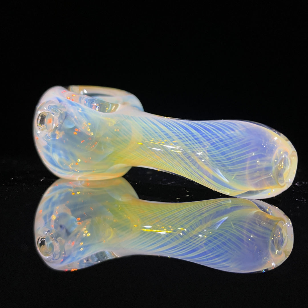 Scalloped Fumed Spoon Glass Pipe Schutz Glass   