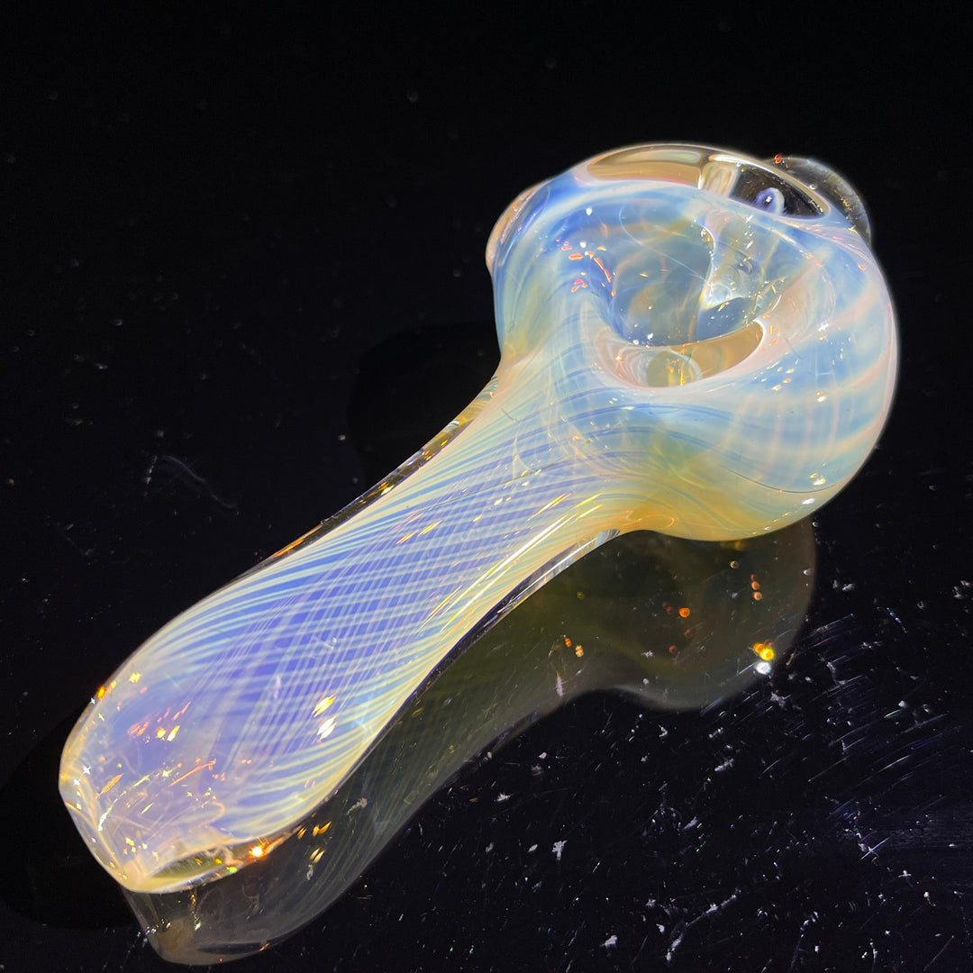 Scalloped Fumed Spoon Glass Pipe Schutz Glass   