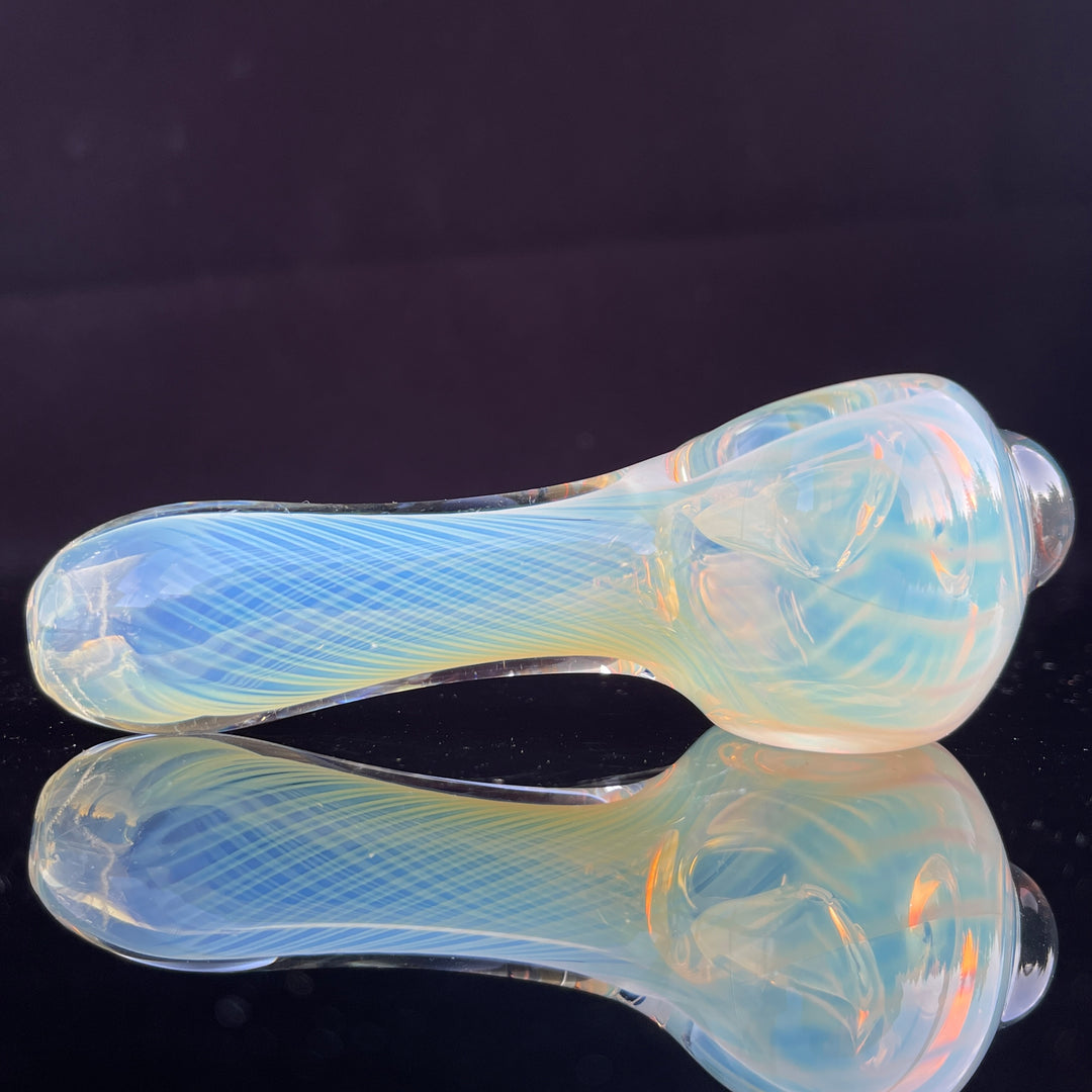 Scalloped Fumed Spoon Glass Pipe Schutz Glass   