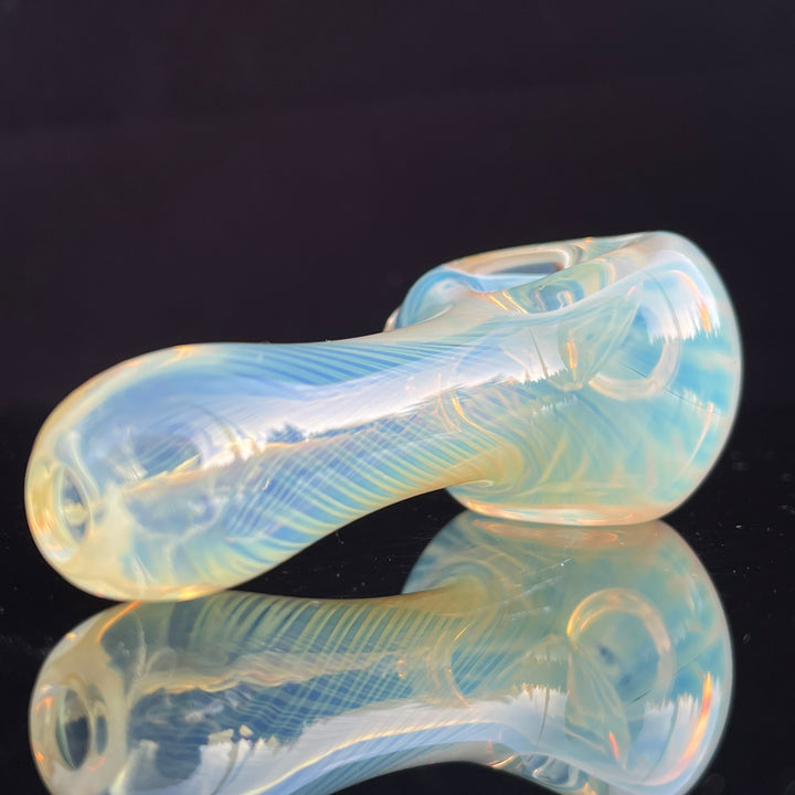 Scalloped Fumed Spoon Glass Pipe Schutz Glass   