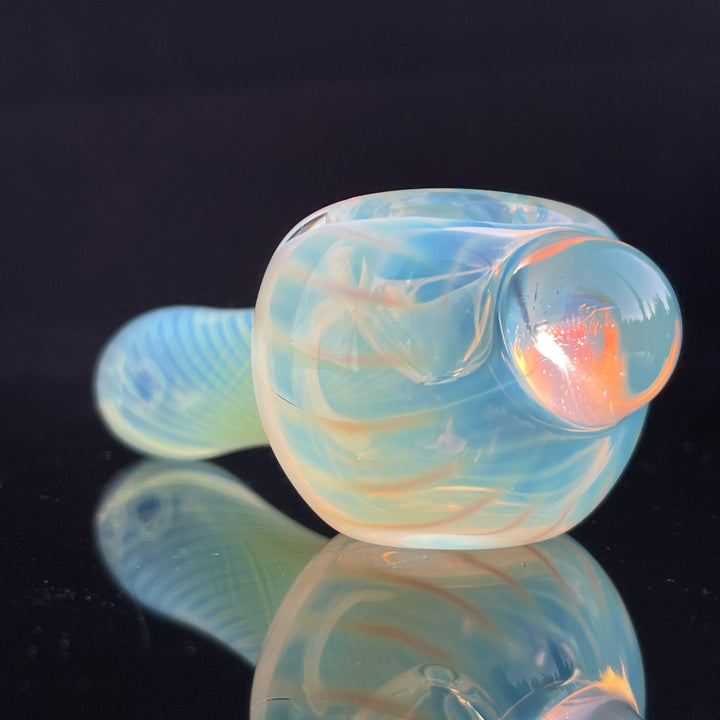 Scalloped Fumed Spoon Glass Pipe Schutz Glass   