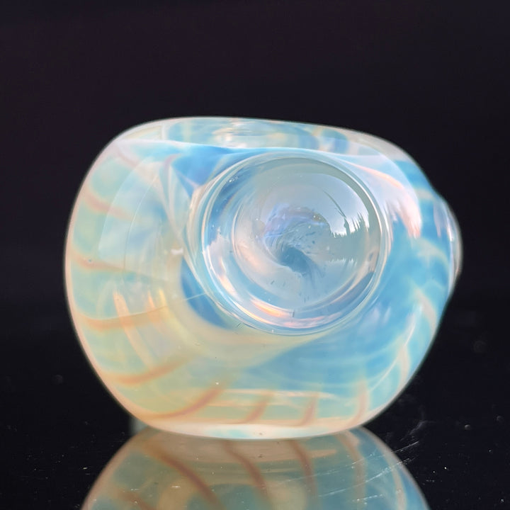 Scalloped Fumed Spoon Glass Pipe Schutz Glass   