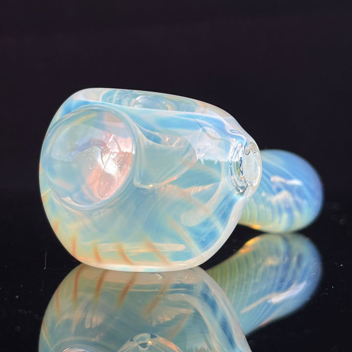 Scalloped Fumed Spoon Glass Pipe Schutz Glass   