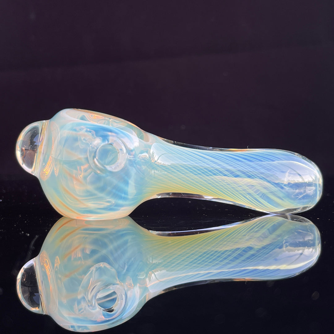 Scalloped Fumed Spoon Glass Pipe Schutz Glass   