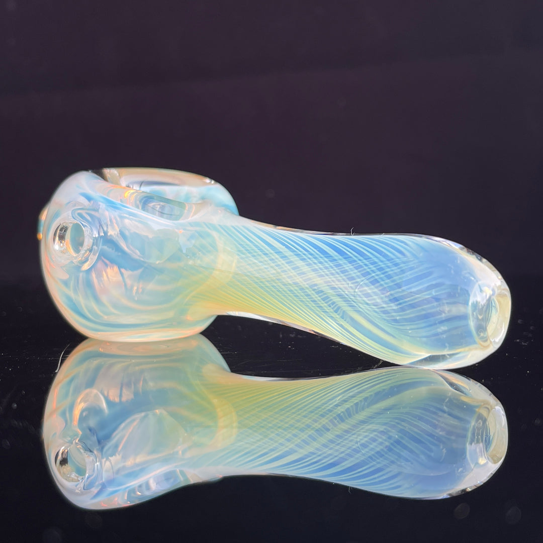 Scalloped Fumed Spoon Glass Pipe Schutz Glass   