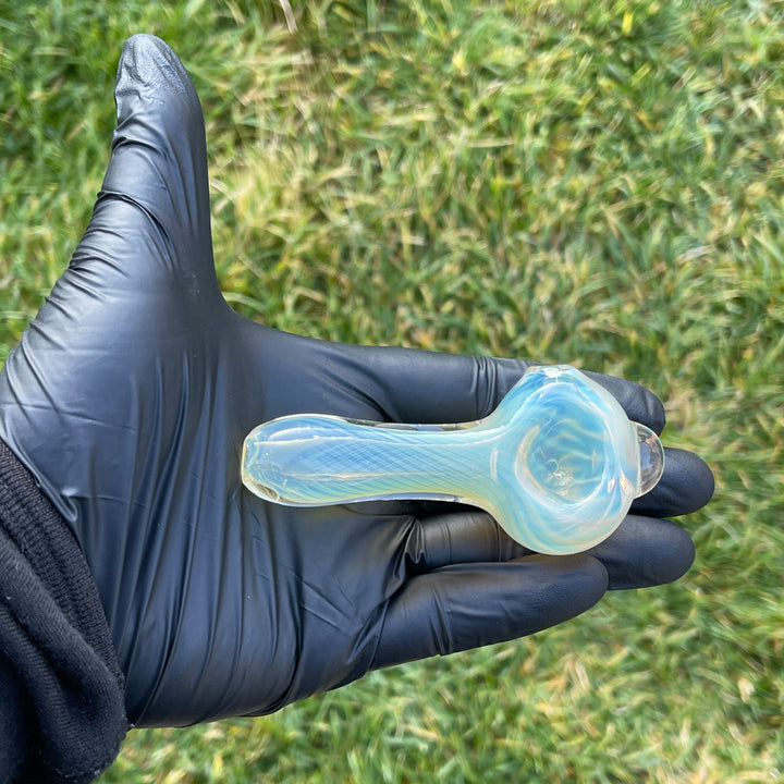 Scalloped Fumed Spoon Glass Pipe Schutz Glass   