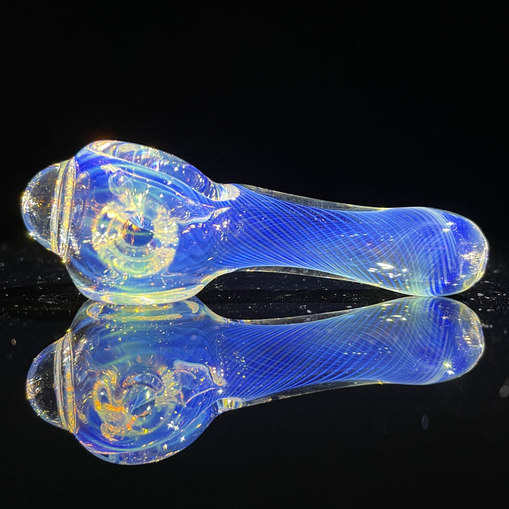 Scalloped Fumed Spoon Glass Pipe Schutz Glass   