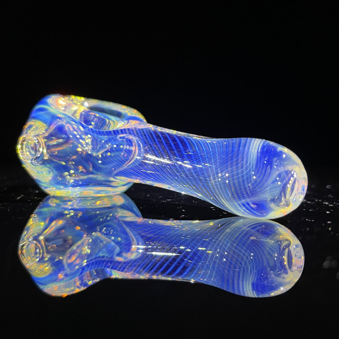 Scalloped Fumed Spoon Glass Pipe Schutz Glass   