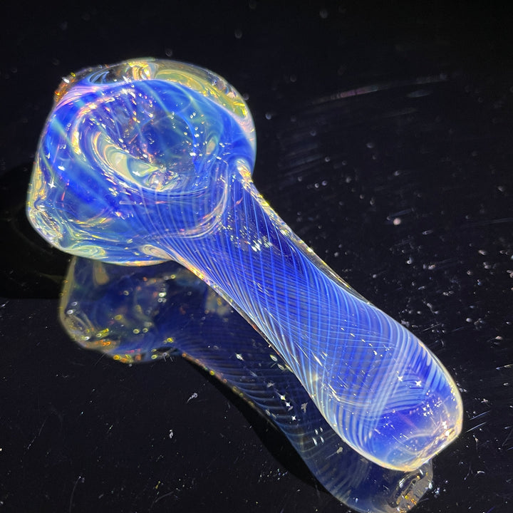 Scalloped Fumed Spoon Glass Pipe Schutz Glass   