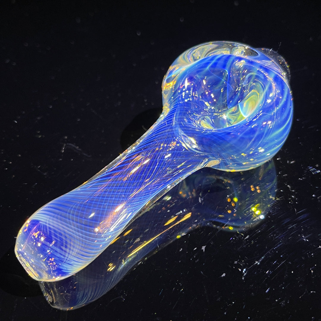 Scalloped Fumed Spoon Glass Pipe Schutz Glass   