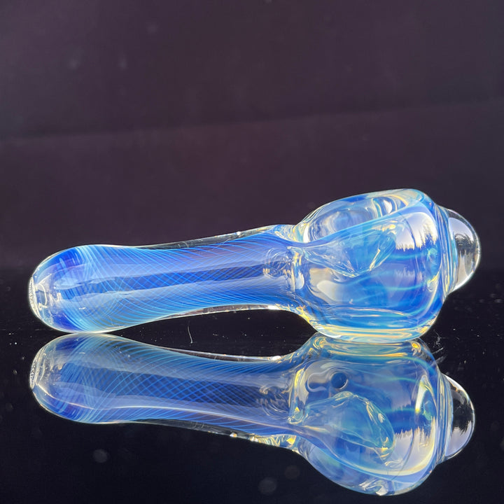 Scalloped Fumed Spoon Glass Pipe Schutz Glass   