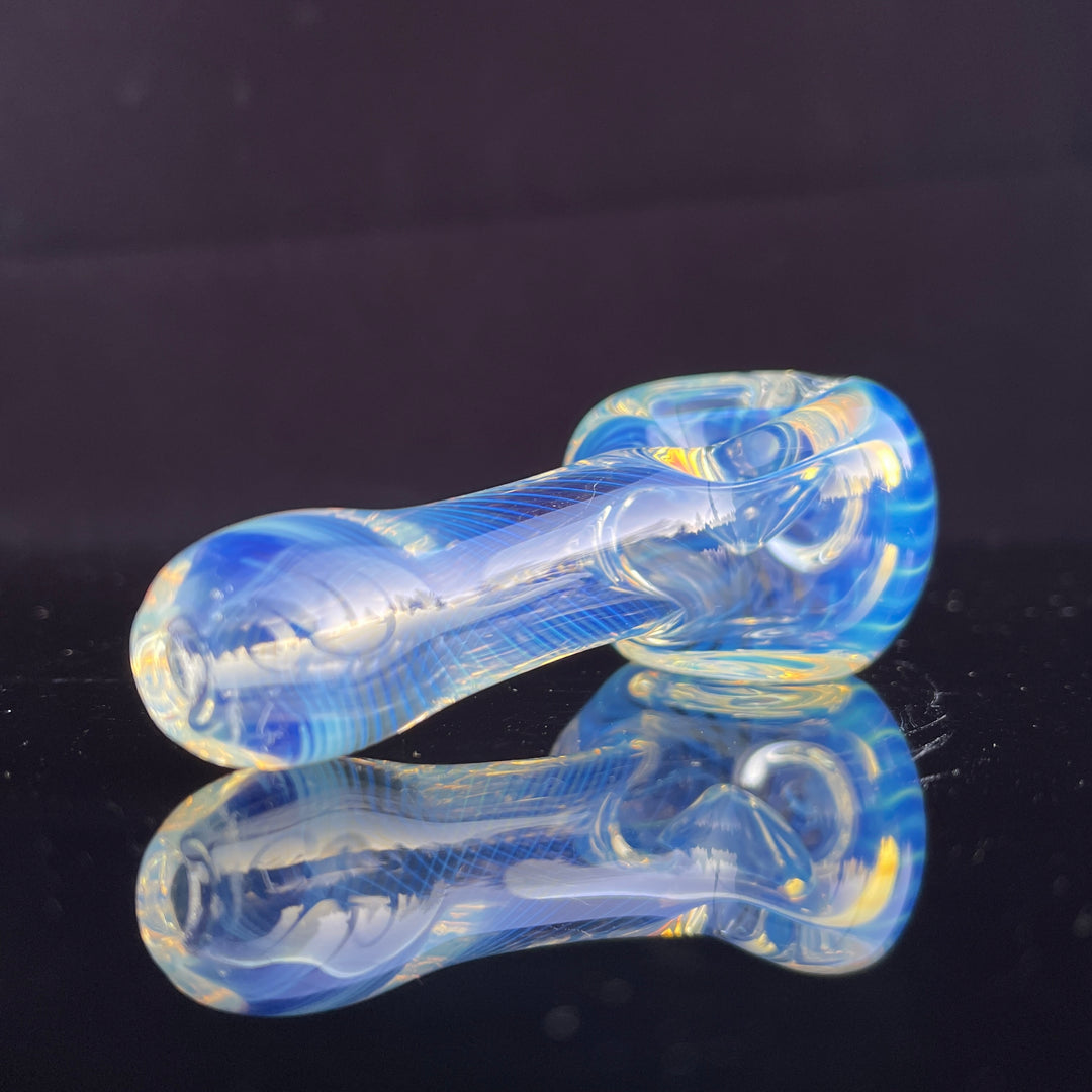 Scalloped Fumed Spoon Glass Pipe Schutz Glass   