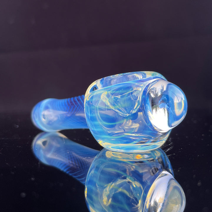 Scalloped Fumed Spoon Glass Pipe Schutz Glass   