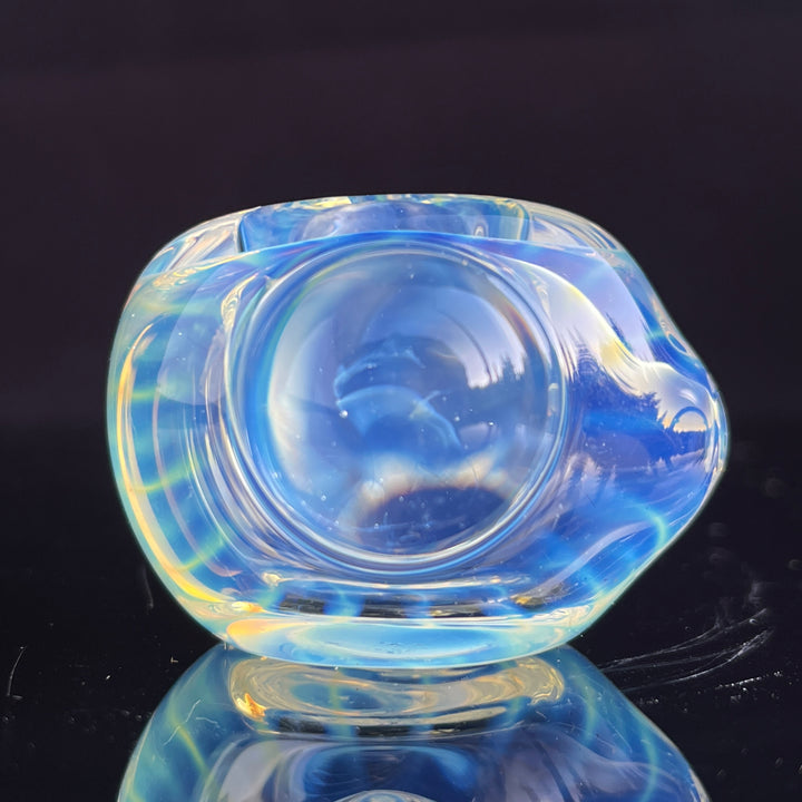 Scalloped Fumed Spoon Glass Pipe Schutz Glass   