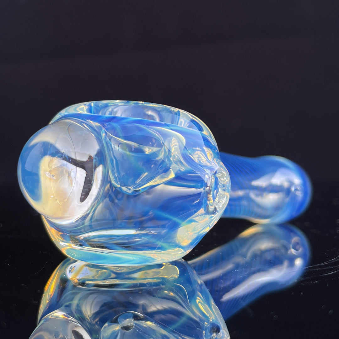 Scalloped Fumed Spoon Glass Pipe Schutz Glass   