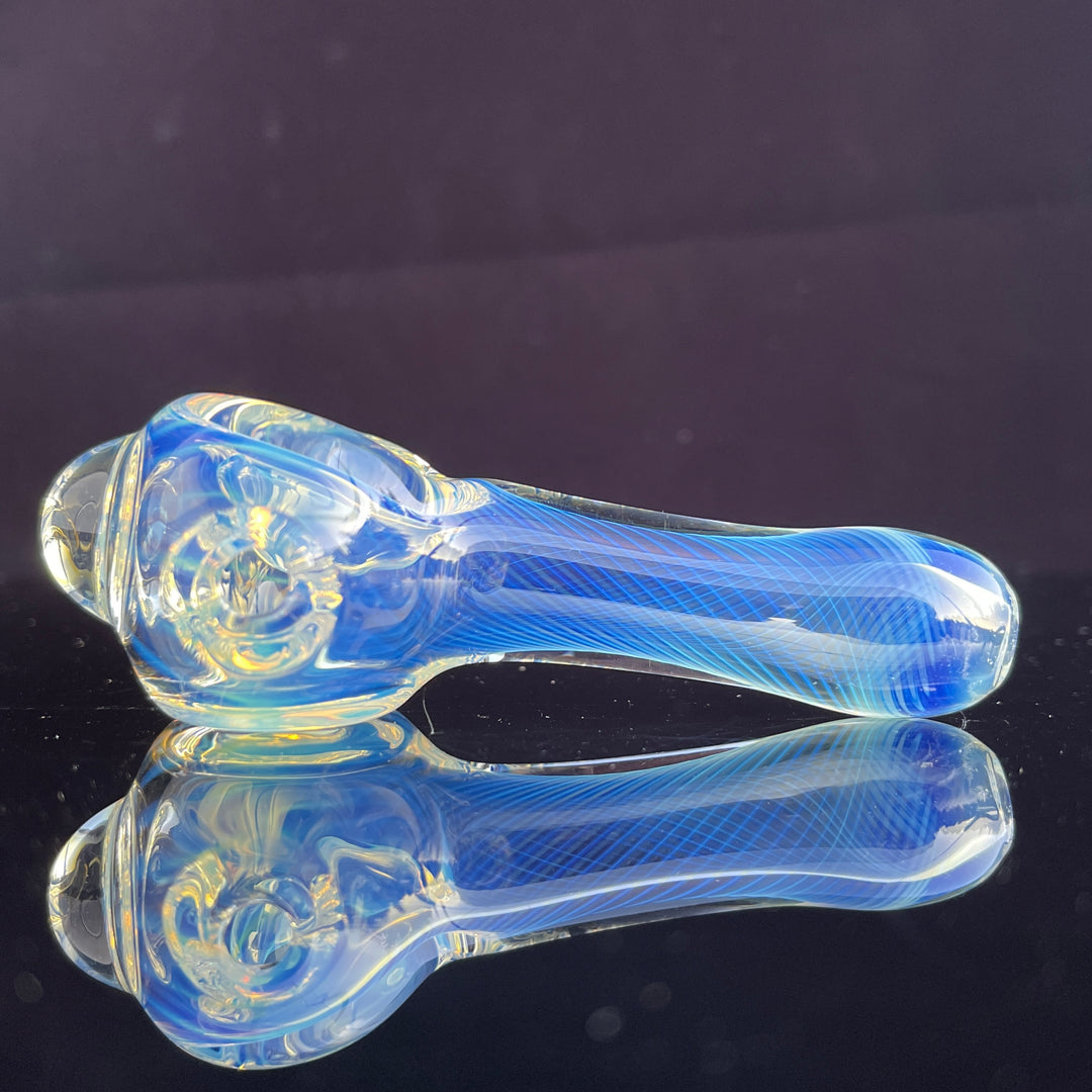 Scalloped Fumed Spoon Glass Pipe Schutz Glass   