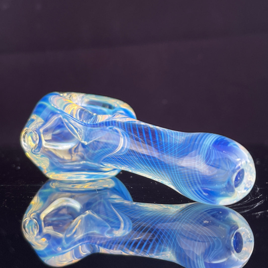 Scalloped Fumed Spoon Glass Pipe Schutz Glass   