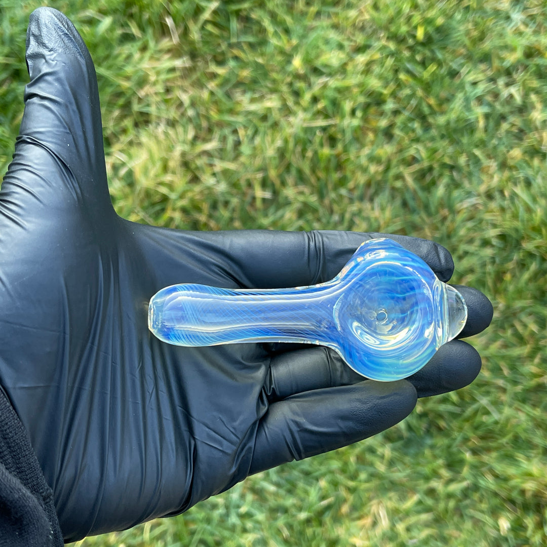 Scalloped Fumed Spoon Glass Pipe Schutz Glass   