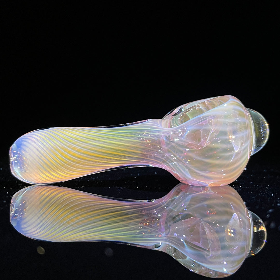 Scalloped Fumed Spoon Glass Pipe Schutz Glass   