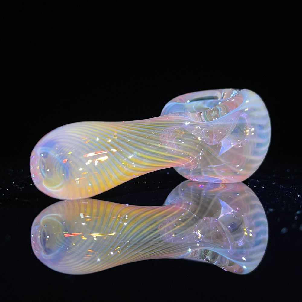 Scalloped Fumed Spoon Glass Pipe Schutz Glass   