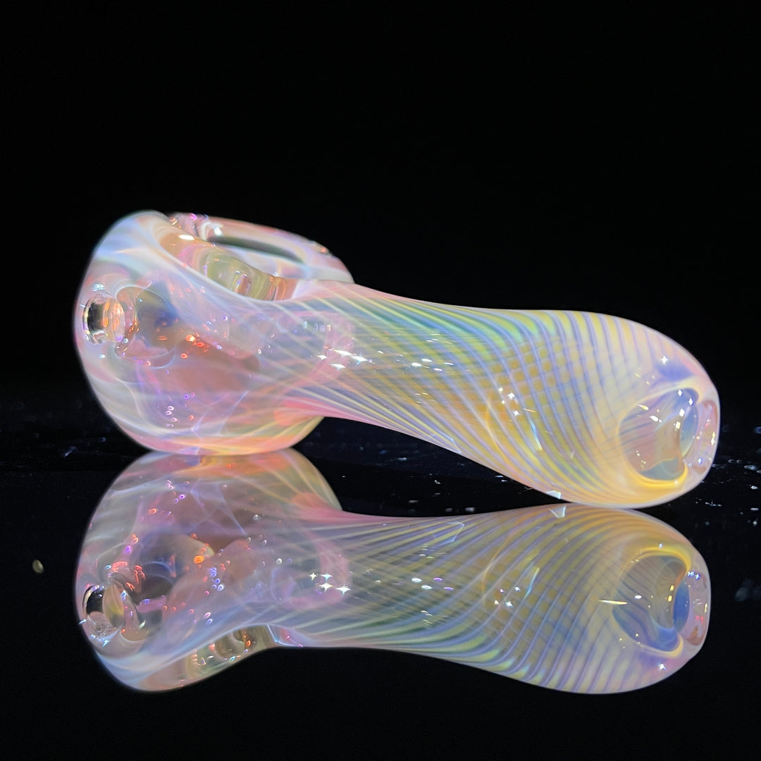 Scalloped Fumed Spoon Glass Pipe Schutz Glass   