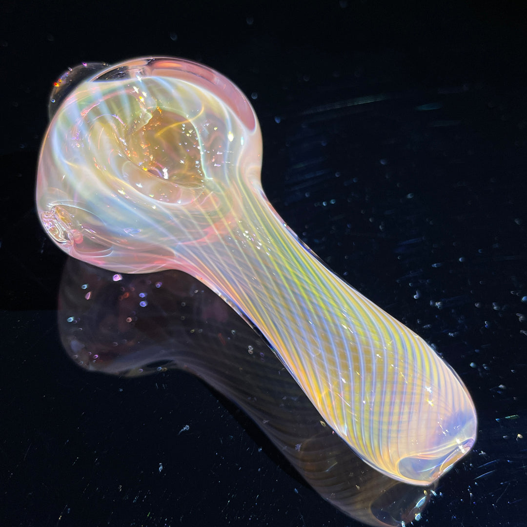 Scalloped Fumed Spoon Glass Pipe Schutz Glass   