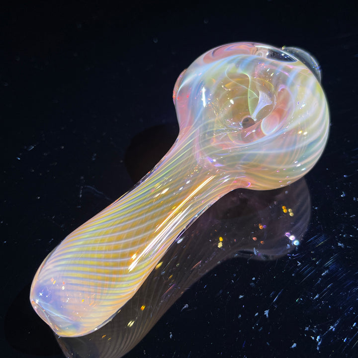 Scalloped Fumed Spoon Glass Pipe Schutz Glass   