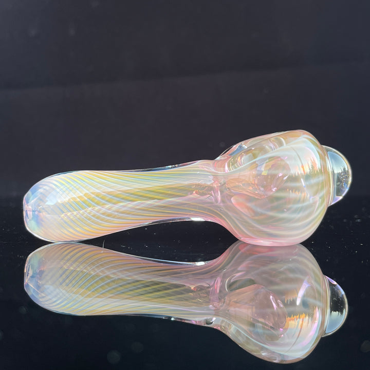 Scalloped Fumed Spoon Glass Pipe Schutz Glass   