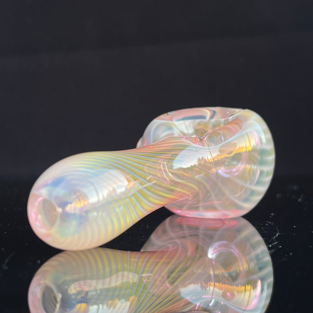 Scalloped Fumed Spoon Glass Pipe Schutz Glass   