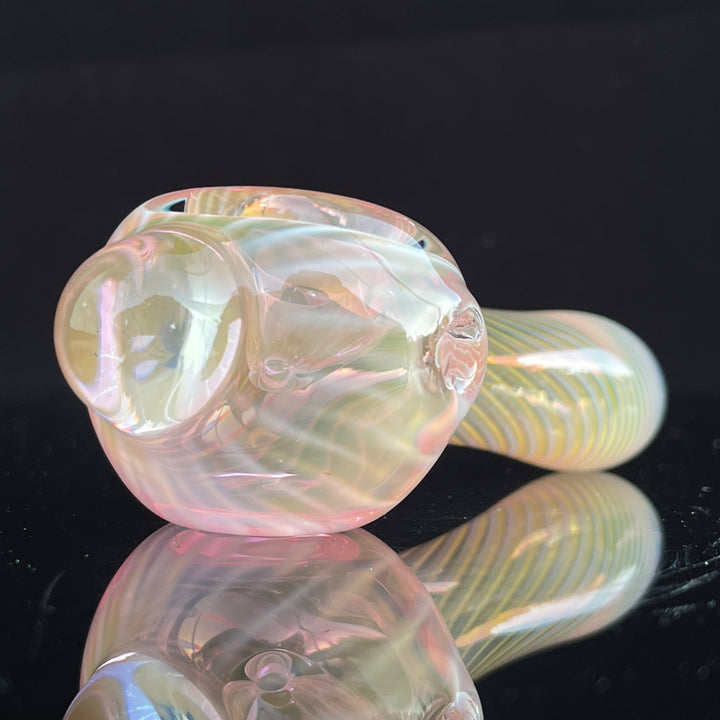 Scalloped Fumed Spoon Glass Pipe Schutz Glass   