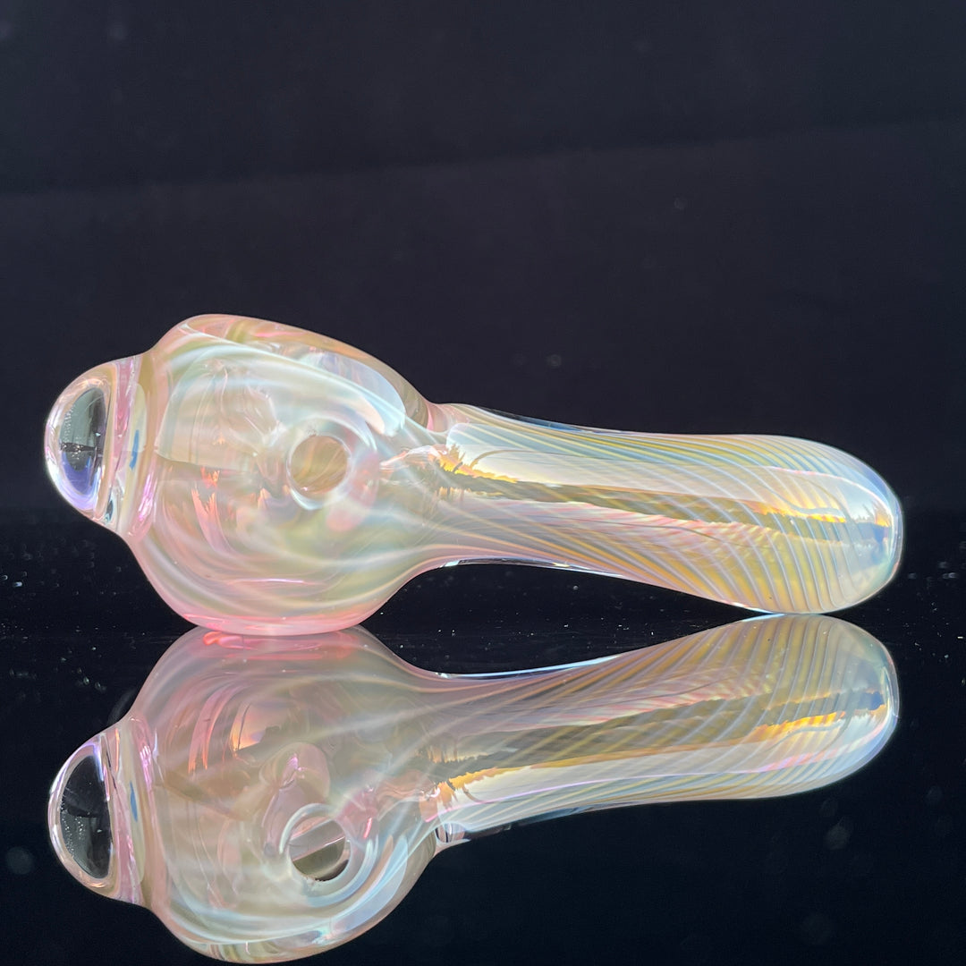 Scalloped Fumed Spoon Glass Pipe Schutz Glass   