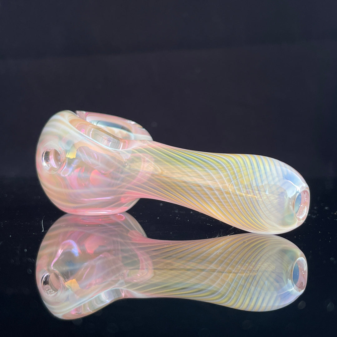 Scalloped Fumed Spoon Glass Pipe Schutz Glass   