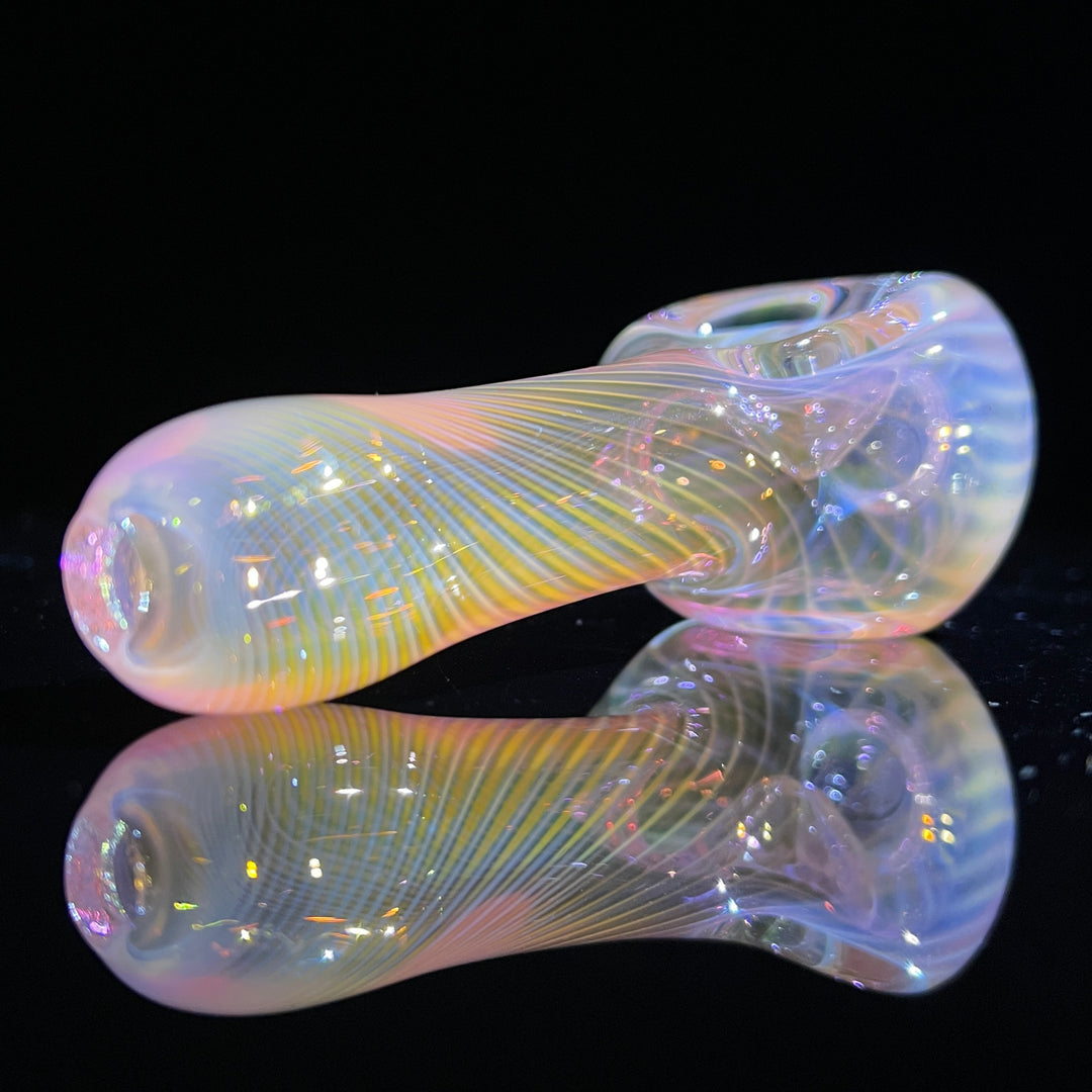 Scalloped Fumed Spoon Glass Pipe Schutz Glass   