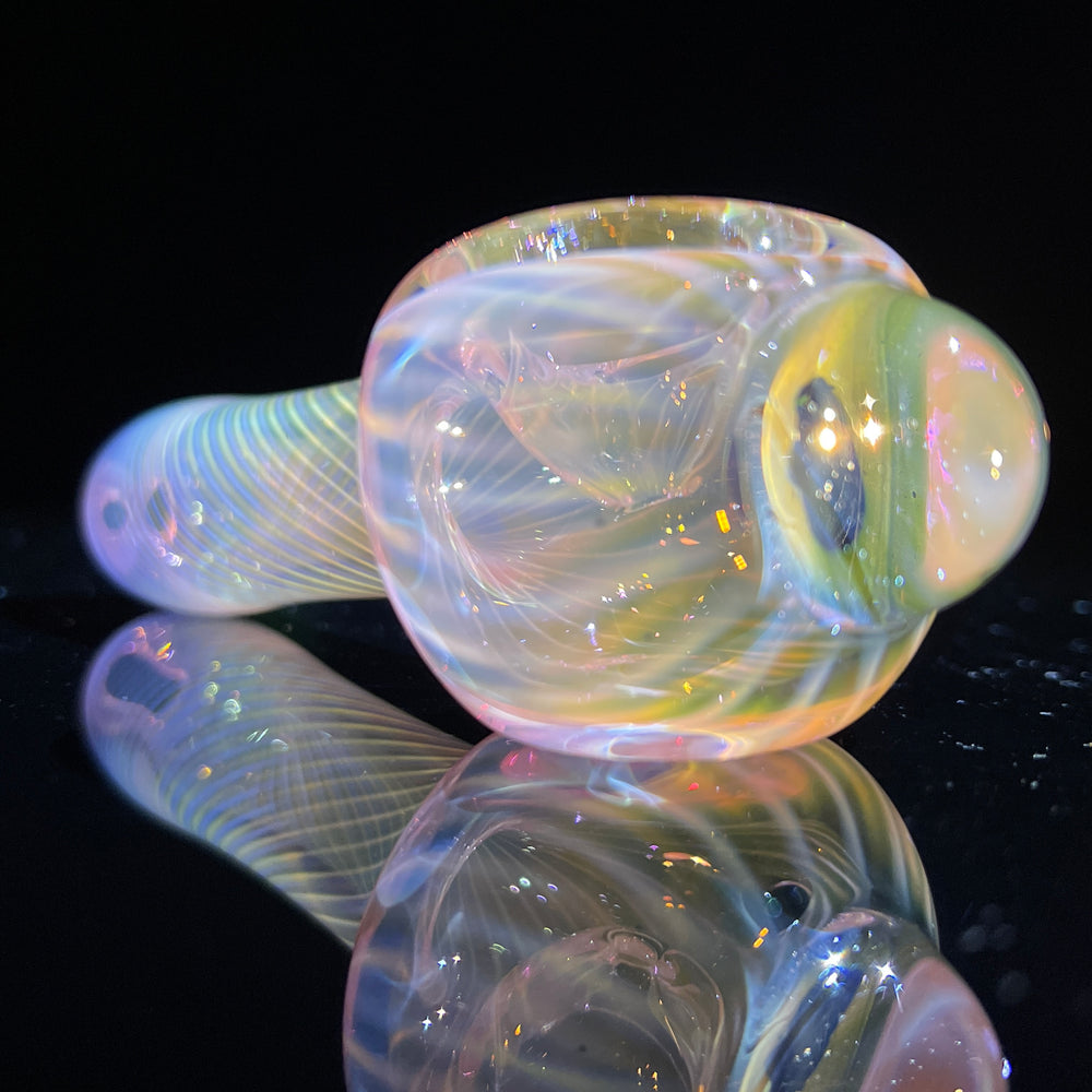 Scalloped Fumed Spoon Glass Pipe Schutz Glass   