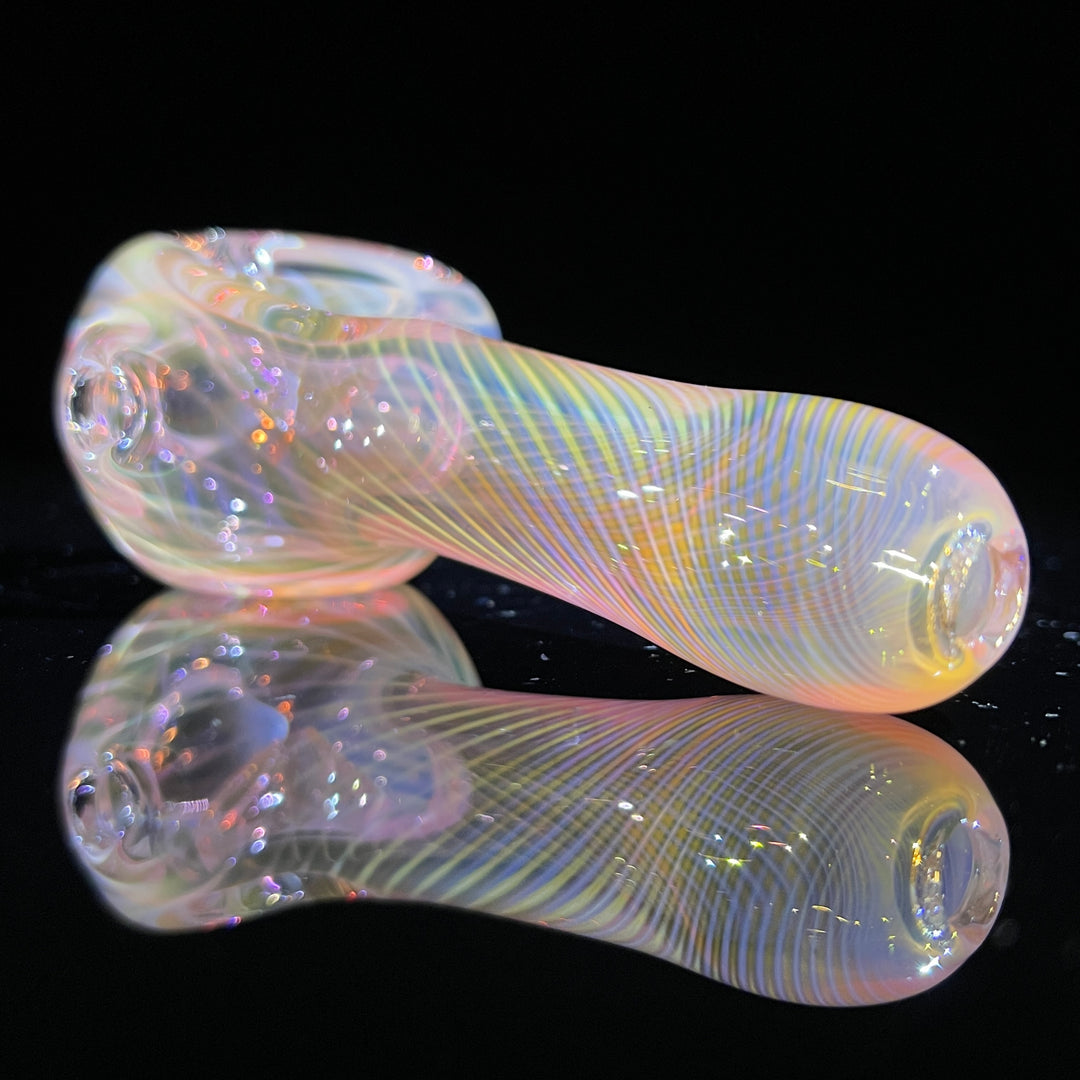 Scalloped Fumed Spoon Glass Pipe Schutz Glass   