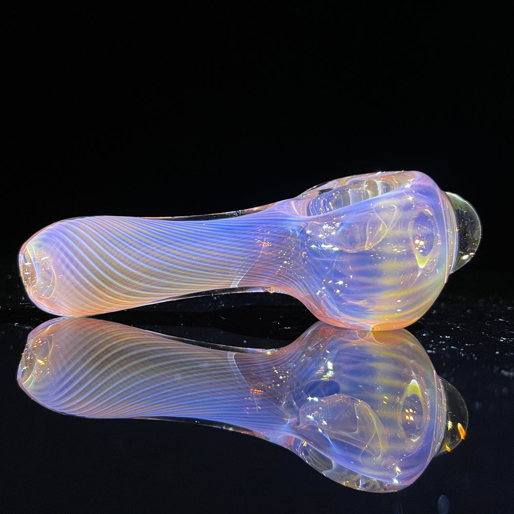 Scalloped Fumed Spoon Glass Pipe Schutz Glass   