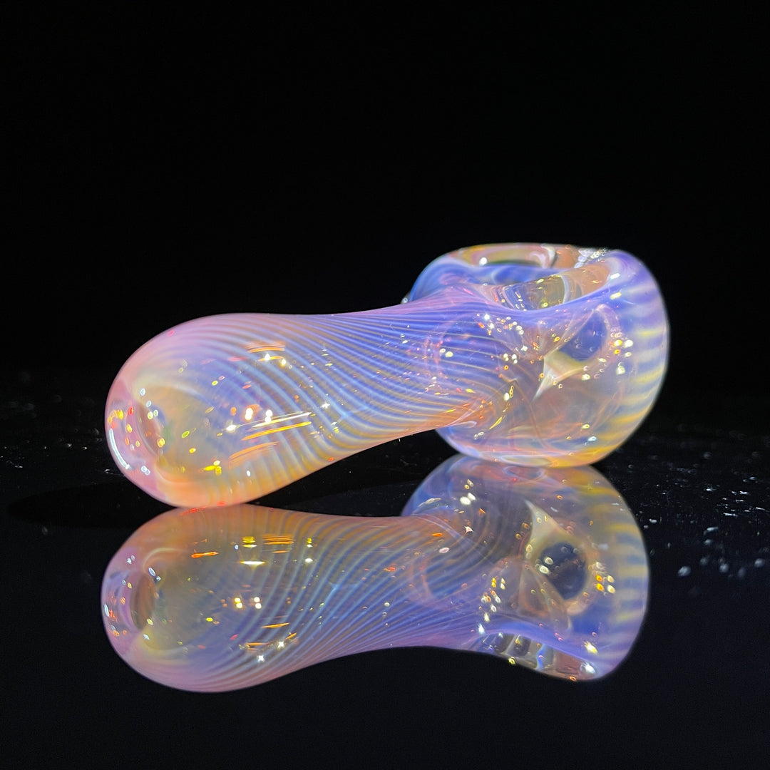 Scalloped Fumed Spoon Glass Pipe Schutz Glass   