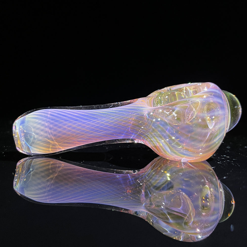 Scalloped Fumed Spoon Glass Pipe Schutz Glass   