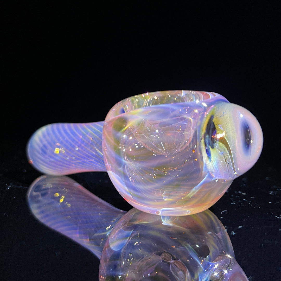 Scalloped Fumed Spoon Glass Pipe Schutz Glass   